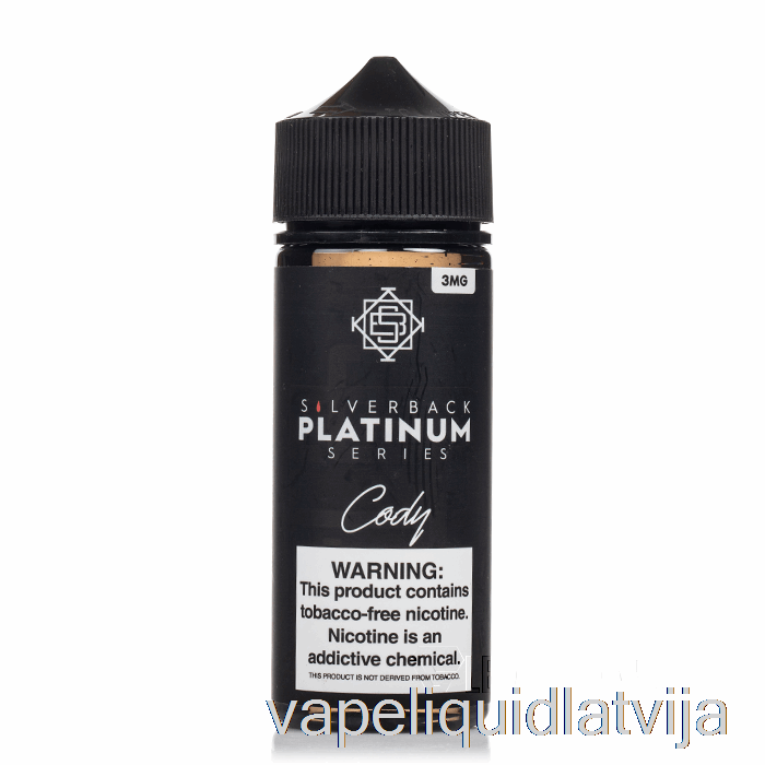 Cody - Silverback Platinum Series - 120ml 0mg Vape šķidrums